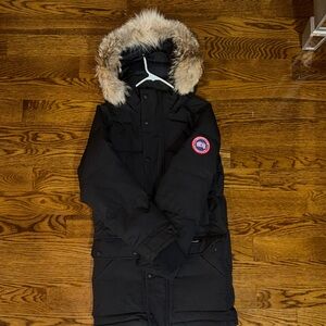Authentic Canada Goose Black Jacket with Fur Hood